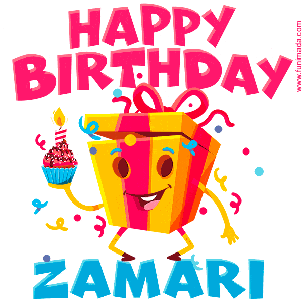 Funny Happy Birthday Zamari GIF