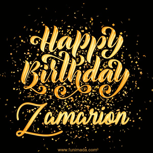 Happy Birthday Card for Zamarion - Download GIF and Send for Free
