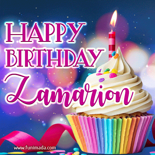 Happy Birthday Zamarion - Lovely Animated GIF