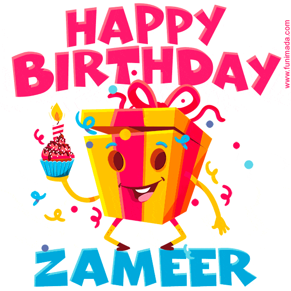 Funny Happy Birthday Zameer GIF