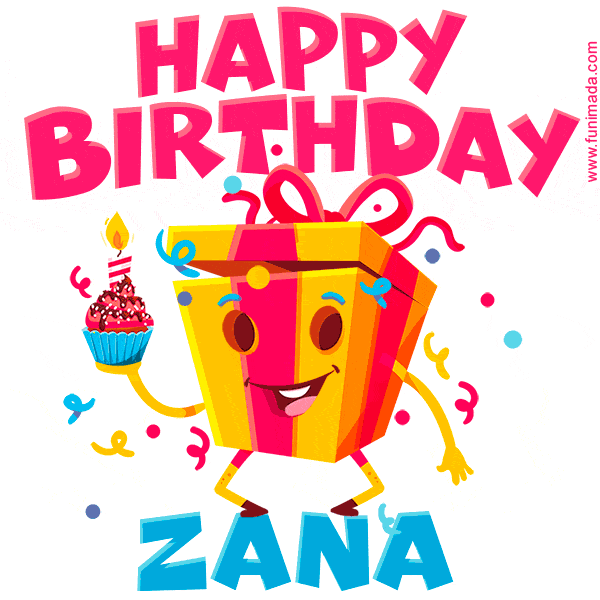 Funny Happy Birthday Zana GIF