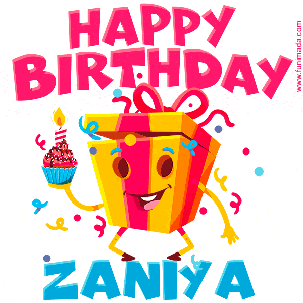 Funny Happy Birthday Zaniya GIF