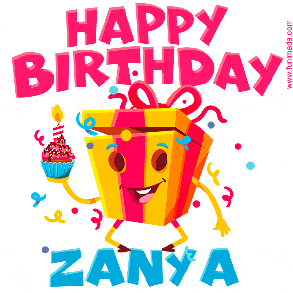 Funny Happy Birthday Zanya GIF