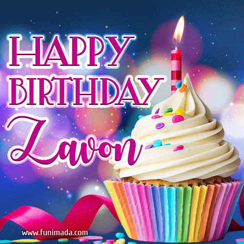 Happy Birthday Zavon - Lovely Animated GIF