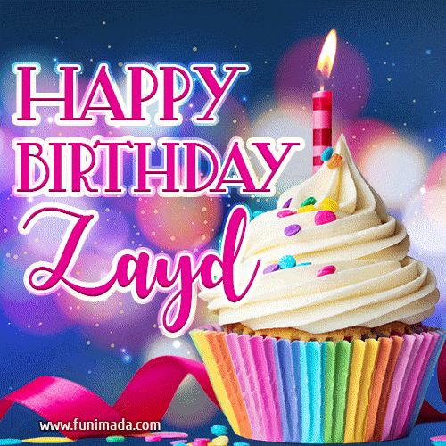 Happy Birthday Zayd - Lovely Animated GIF
