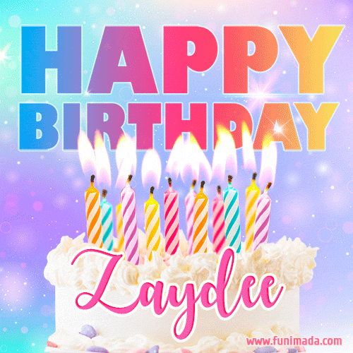Funny Happy Birthday Zaydee GIF