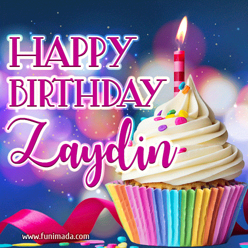 Happy Birthday Zaydin - Lovely Animated GIF