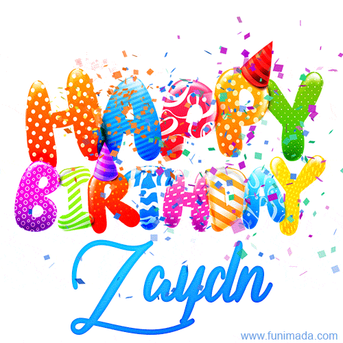 Happy Birthday Zaydn - Creative Personalized GIF With Name