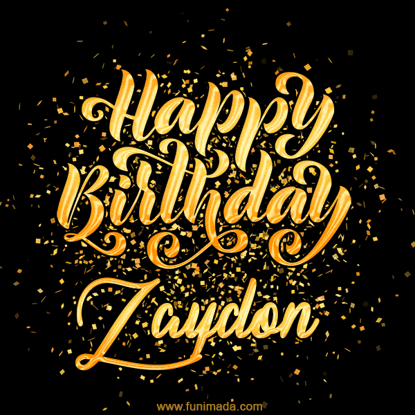 Happy Birthday Card for Zaydon - Download GIF and Send for Free