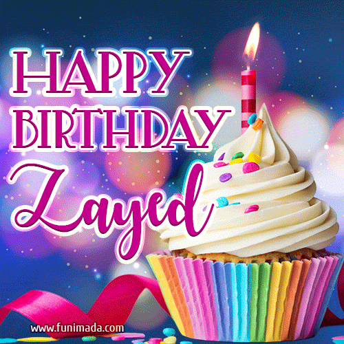 Happy Birthday Zayed - Lovely Animated GIF