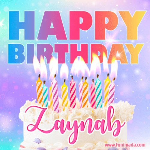Funny Happy Birthday Zaynab GIF