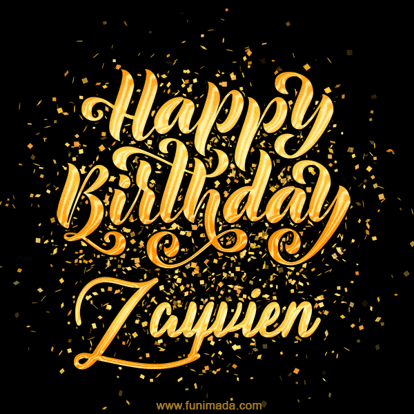 Happy Birthday Card for Zayvien - Download GIF and Send for Free