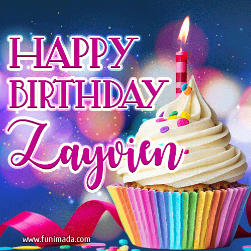 Happy Birthday Zayvien - Lovely Animated GIF