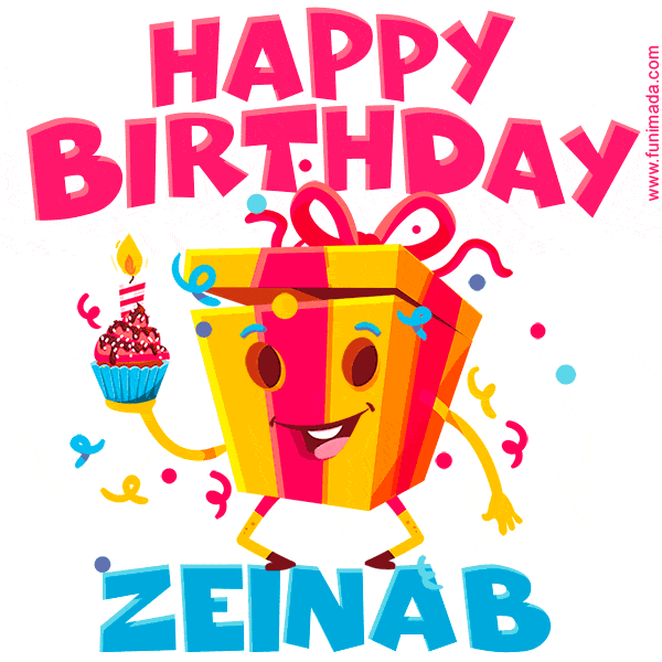 Funny Happy Birthday Zeinab GIF