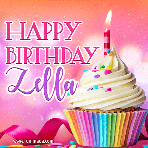 Happy Birthday Zella - Lovely Animated GIF