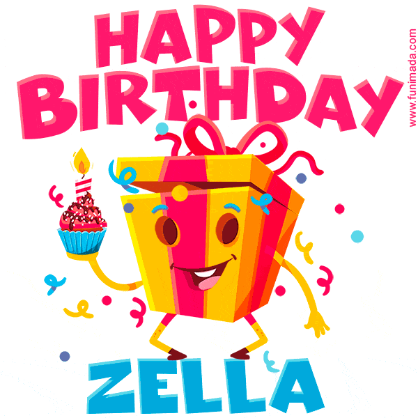Funny Happy Birthday Zella GIF