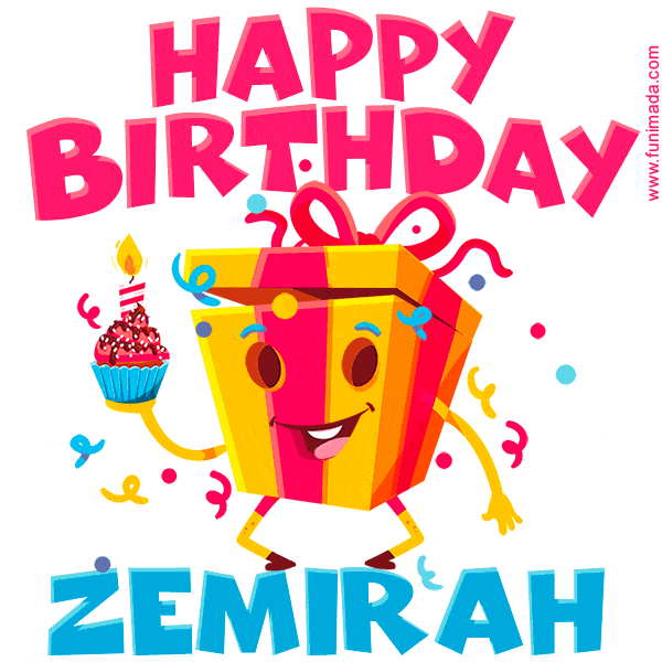 Funny Happy Birthday Zemirah GIF