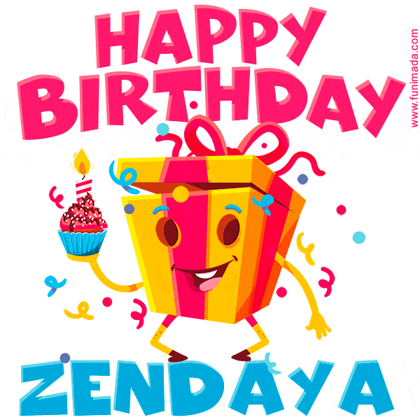 Funny Happy Birthday Zendaya GIF