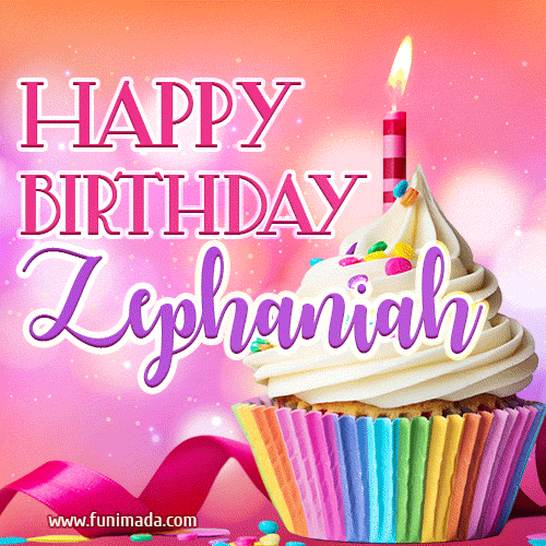 Happy Birthday Zephaniah - Lovely Animated GIF