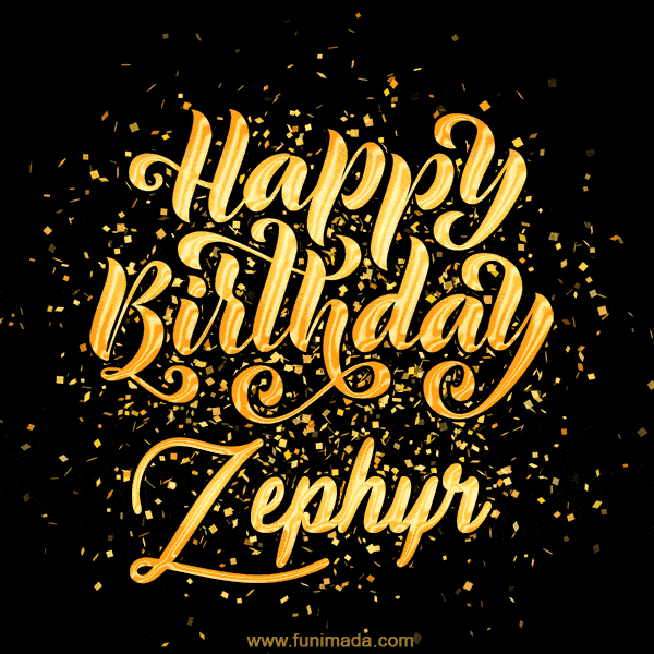 Happy Birthday Card for Zephyr - Download GIF and Send for Free