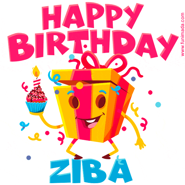 Funny Happy Birthday Ziba GIF
