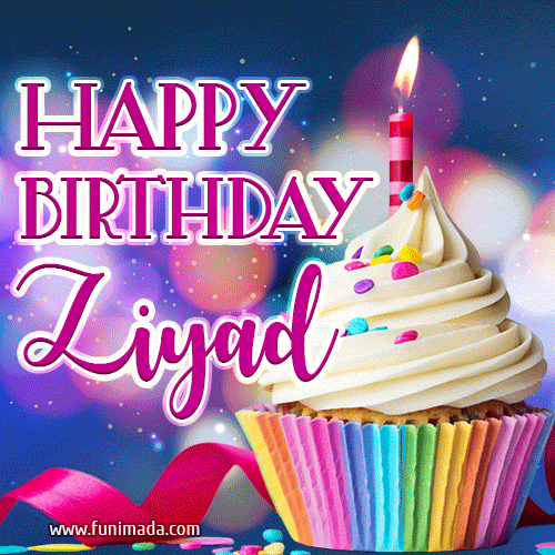 Happy Birthday Ziyad - Lovely Animated GIF