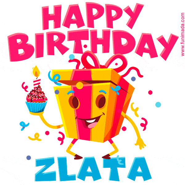 Funny Happy Birthday Zlata GIF