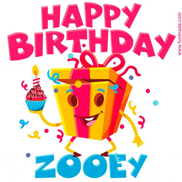 Funny Happy Birthday Zooey GIF