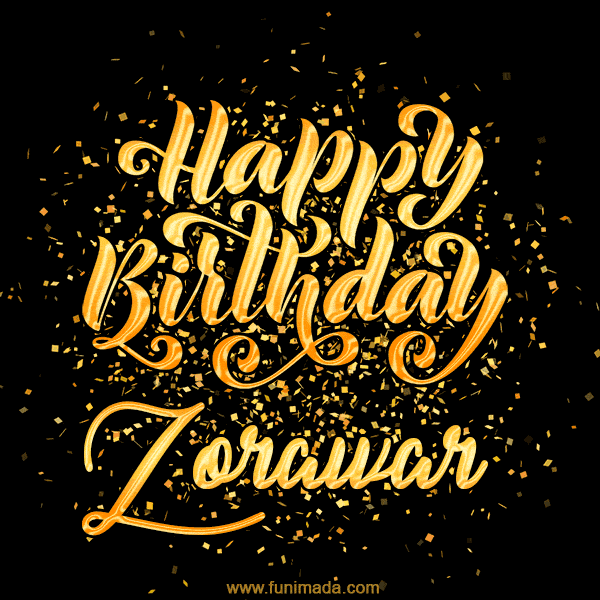 Happy Birthday Card for Zorawar - Download GIF and Send for Free