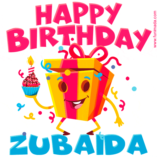 Funny Happy Birthday Zubaida GIF