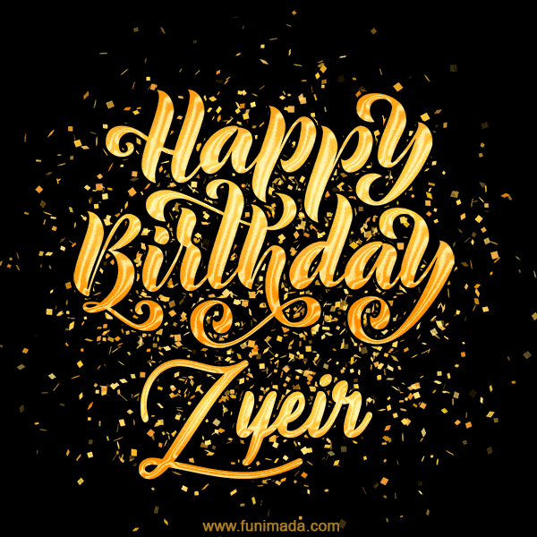Happy Birthday Card for Zyeir - Download GIF and Send for Free