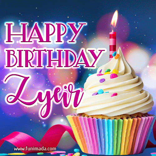 Happy Birthday Zyeir - Lovely Animated GIF