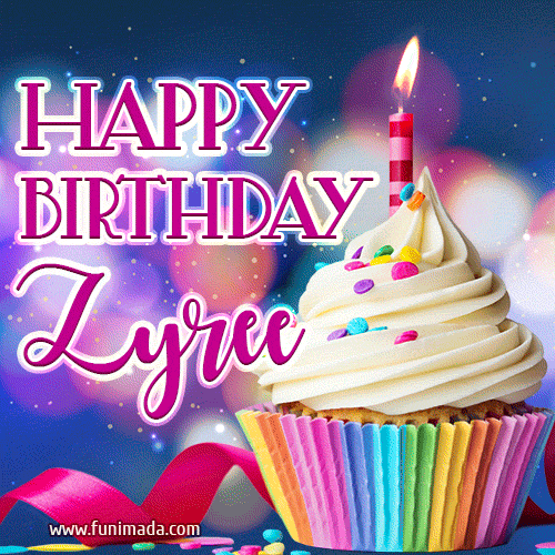 Happy Birthday Zyree - Lovely Animated GIF