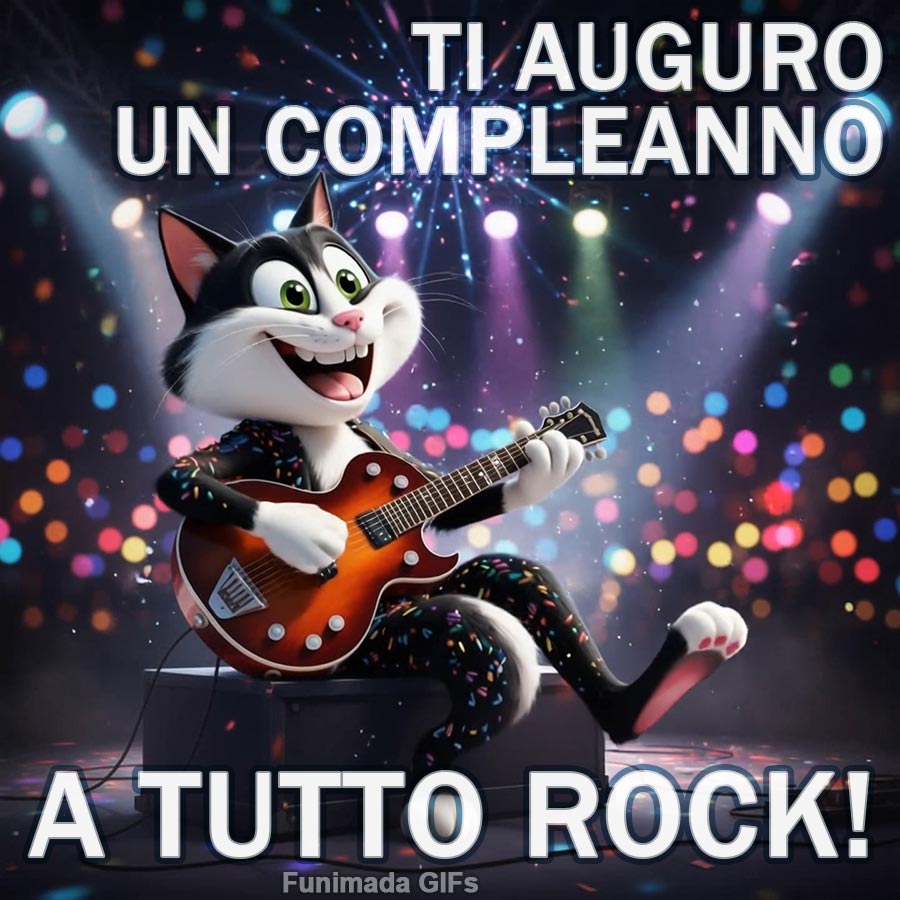 Auguri Musicali: Video Divertente con Gatto e Chitarra - scarica su ...