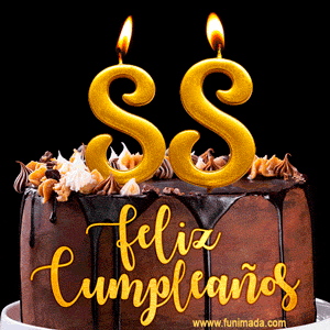 Felices 88 Años - Hermosa imagen de pastel de feliz cumpleaños