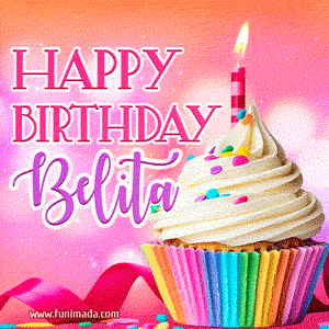 Happy Birthday Belita - Lovely Animated GIF