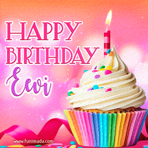 Happy Birthday Eevi - Lovely Animated GIF