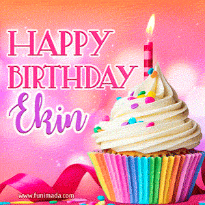 Happy Birthday Ekin - Lovely Animated GIF