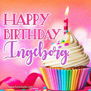 Happy Birthday Ingeborg - Lovely Animated GIF