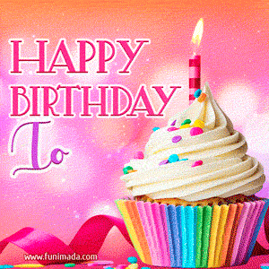 Happy Birthday Io - Lovely Animated GIF