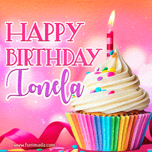 Happy Birthday Ionela - Lovely Animated GIF