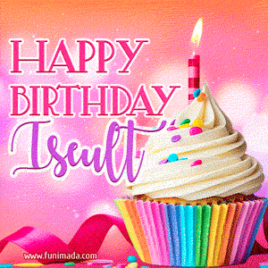Happy Birthday Iseult - Lovely Animated GIF