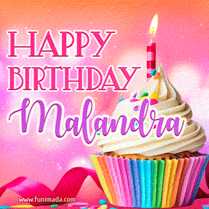Happy Birthday Malandra - Lovely Animated GIF