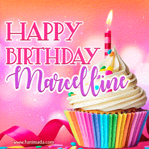 Happy Birthday Marcelline - Lovely Animated GIF
