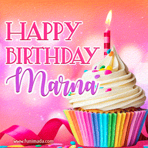 Happy Birthday Marna - Lovely Animated GIF