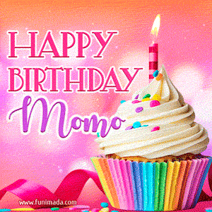 Happy Birthday Momo - Lovely Animated GIF