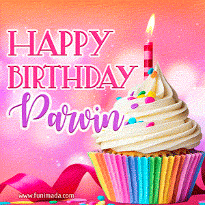 Happy Birthday Parvin - Lovely Animated GIF
