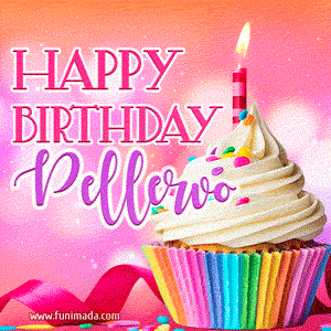Happy Birthday Pellervo - Lovely Animated GIF