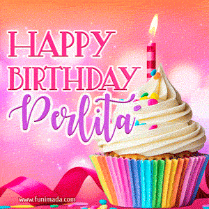 Happy Birthday Perlita - Lovely Animated GIF