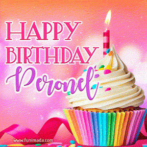 Happy Birthday Peronel - Lovely Animated GIF
